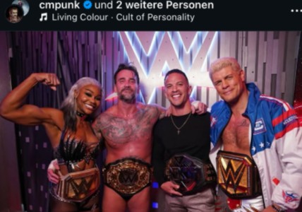 Jade Cargill, CM Punk, Cody Rhodes (von li.) /Screenshot Instagram