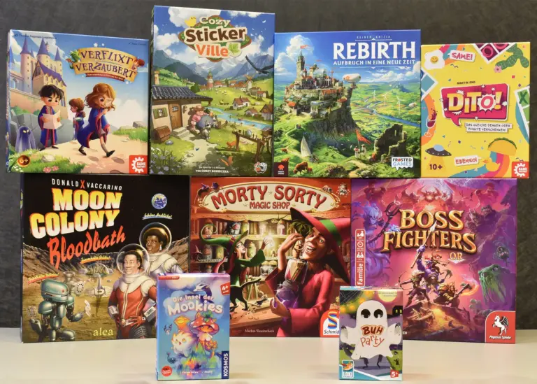 Neun Spiele hat der Verein Spiel des Jahres mit einen Nominierung ausgezeichnet. Die Bekanntgabe der Siegerspiele findet am 12. Juli 2026 in Berlin statt | Foto: Spiel des Jahres e.V. | CC-BY-SA 4.0