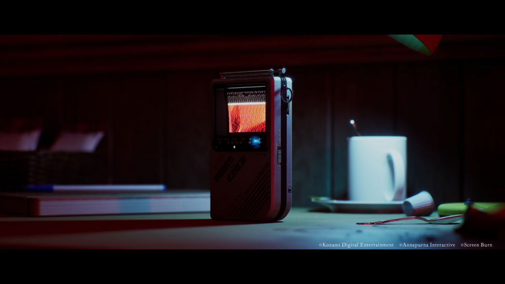 So sieht der CRTV aus. Screenshots/Copyright: Konami Digital Entertainment, Annapurna Interactive, Screen Burn