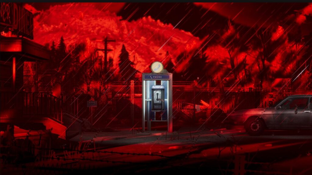 Wie in Silent Hill: Townfall - gespeichert wird an Telefonzellen. Credit: Team17